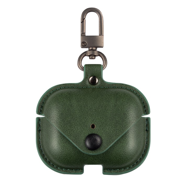 AirPods Pro ケースレザーケース カバー カラーケース カラビナ付き