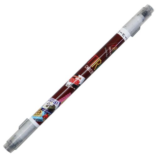 カラーペン ダブルマーカー チロルチョコ お菓子パッケージ 2 コーヒー