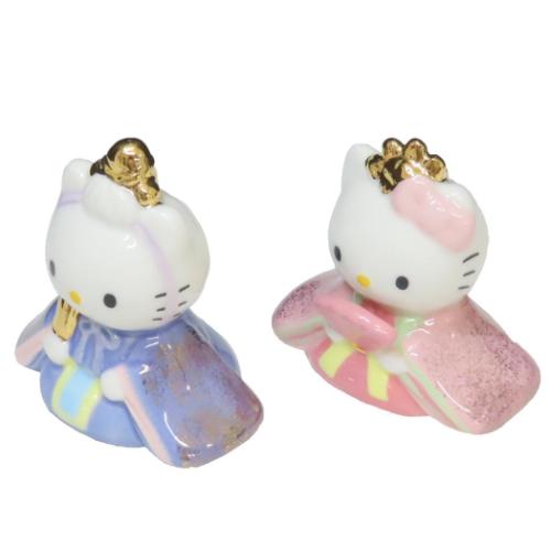 雛人形 磁器製 ひな人形 ハローキティ サンリオ 吉徳 コンパクトサイズ