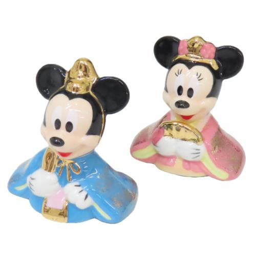 雛人形 磁器製 ひな人形 ディズニー ミッキー＆ミニー 吉徳 コンパクト