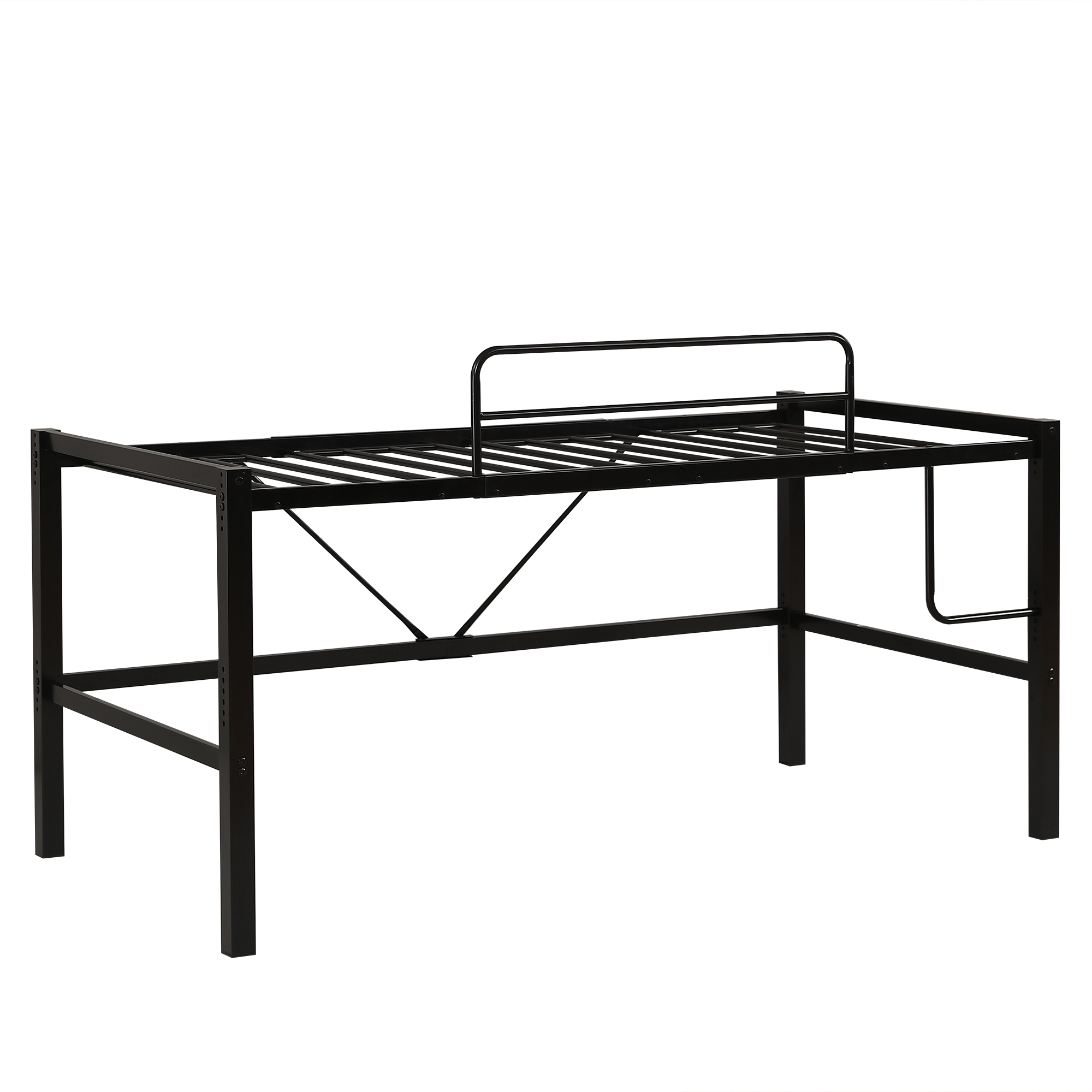 高さ90cm】ロフトベッド パイプベッド シングルベッド ロータイプ 省