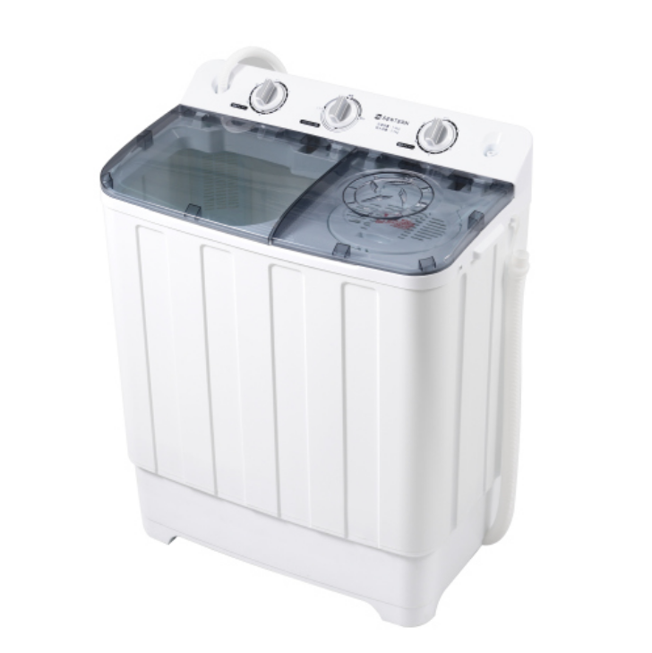 ホワイト再入荷】二槽式洗濯機 洗濯容量7.6kg 脱水容量5.5kg キレイ