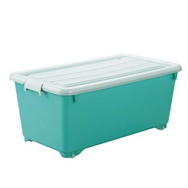 JEJアステージ 収納ボックス ふた付き 同色2個セット 約 幅40×奥行74