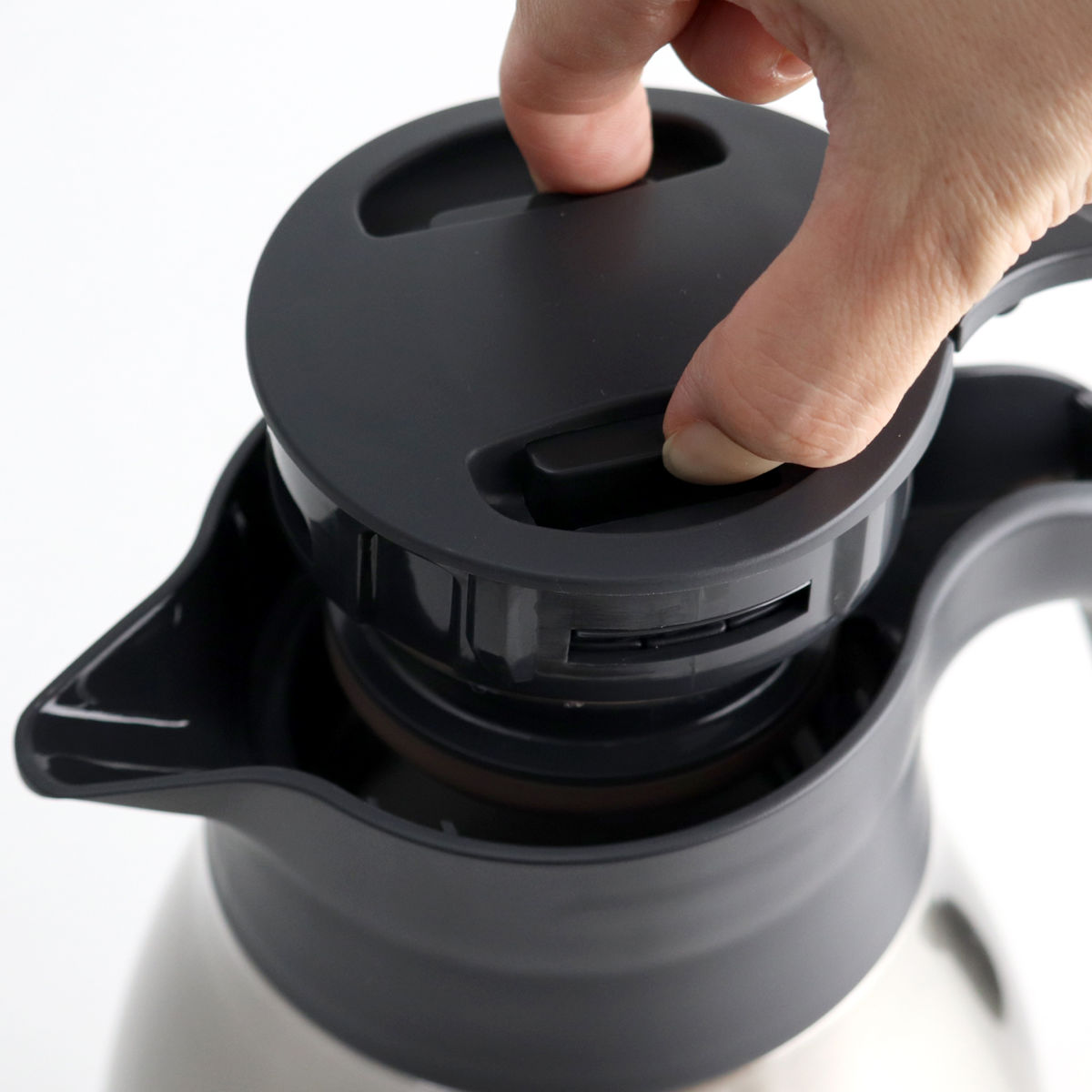 パール金属 ステンレスポット 1.5L 卓上ポット ステンレス製 サテン