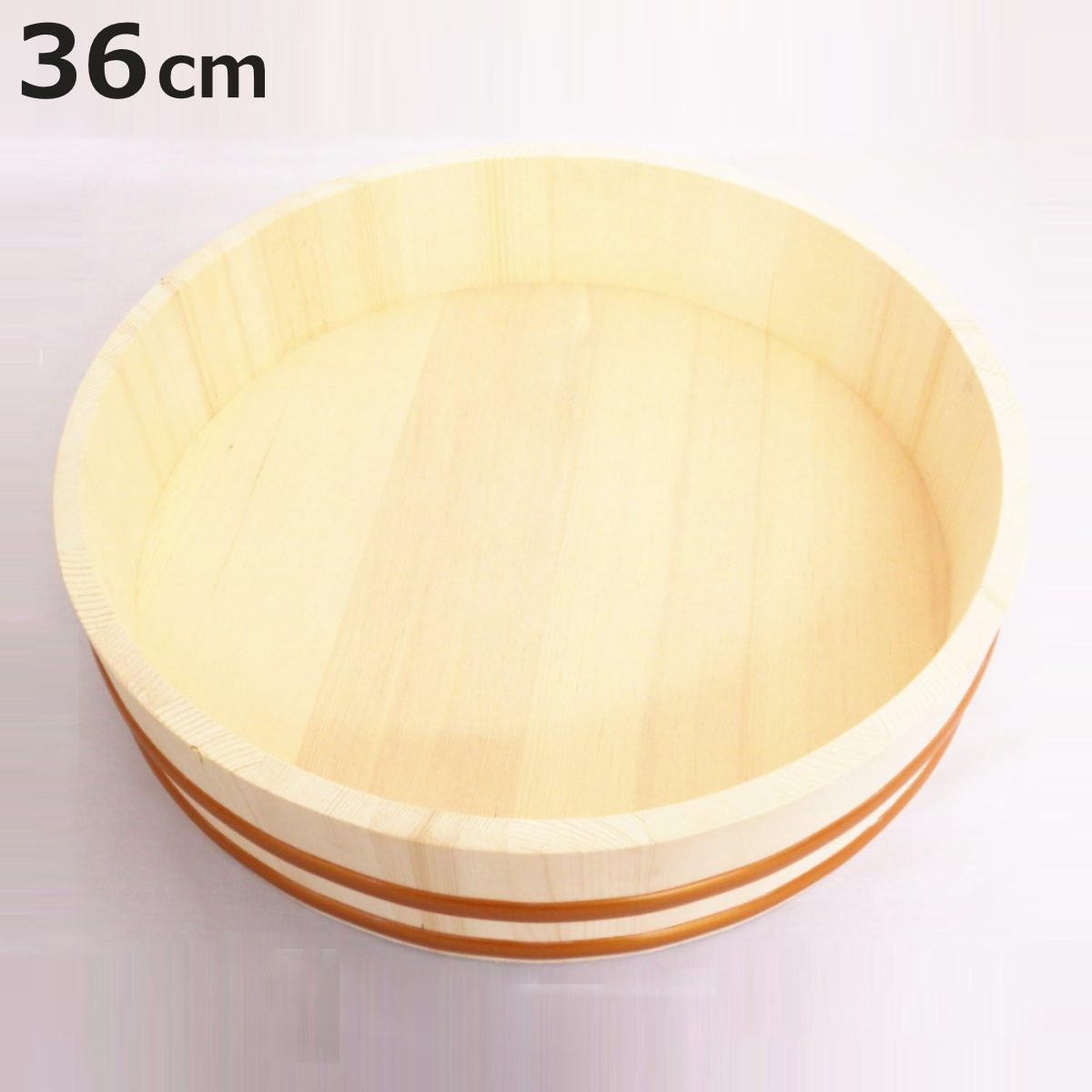 市原木工所 寿司桶 すし桶 36cm 5合用 木製 （ 木製飯台 おひつ 飯切
