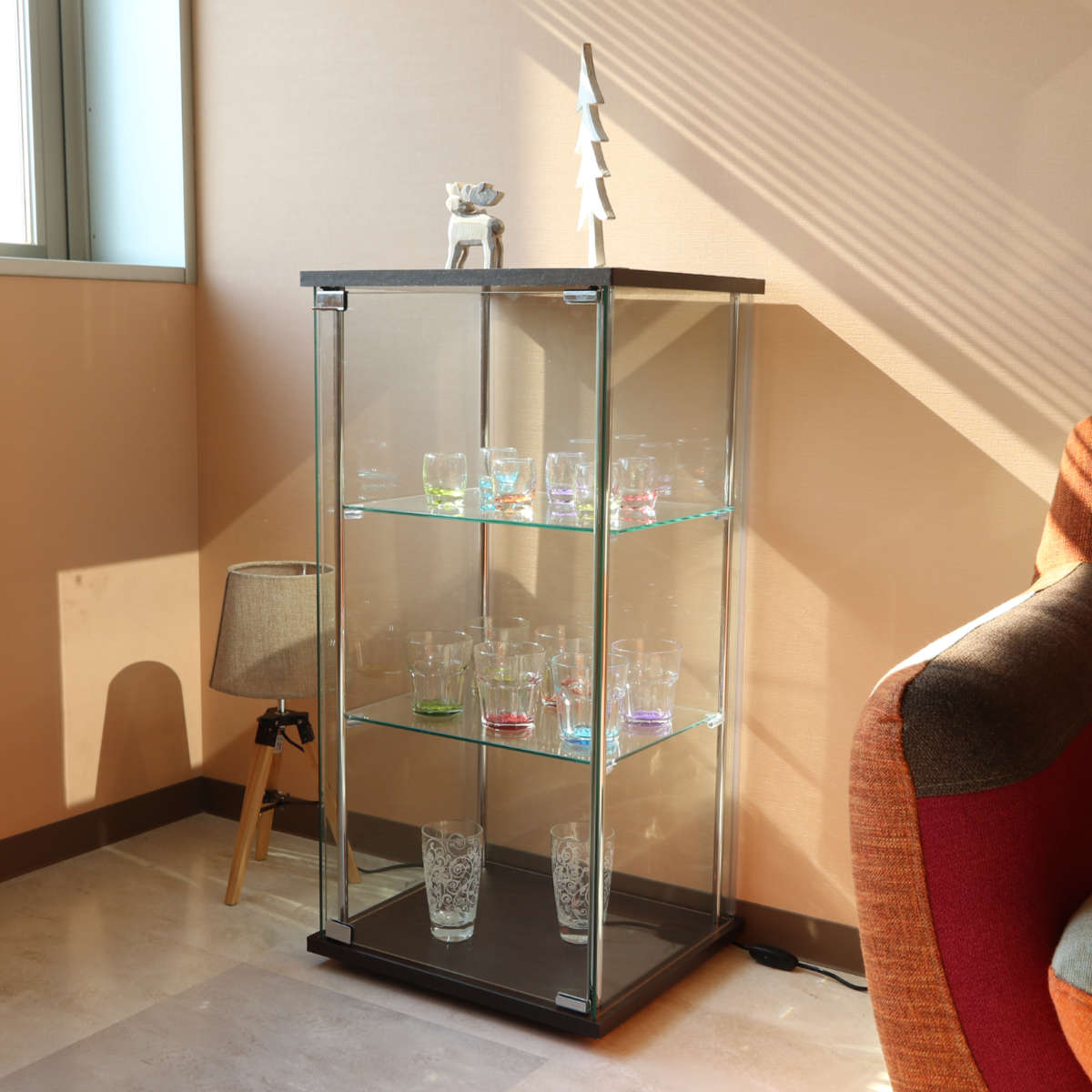 不二貿易（Fuji Boeki） ショーケース 幅42.5cm 3段 コレクション