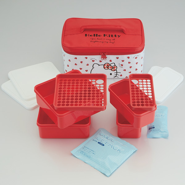 スケーター 弁当箱 運動会 行楽ランチセット ハローキティ Red Heart