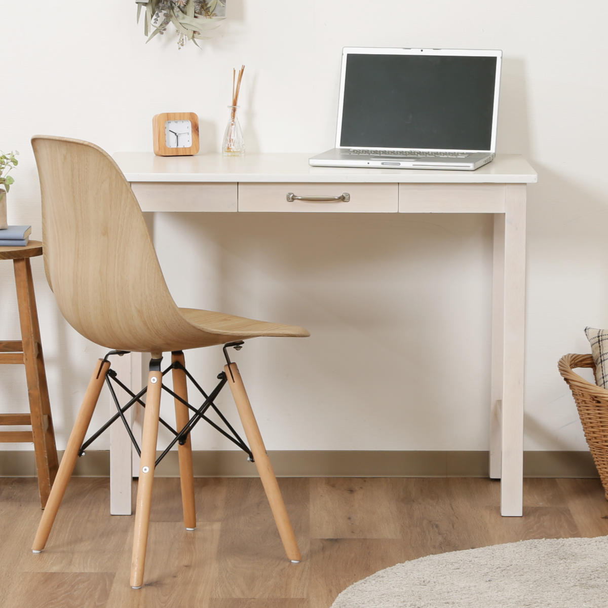 不二貿易（Fuji Boeki） ワークデスク 幅90cm 引き出し付 パソコン