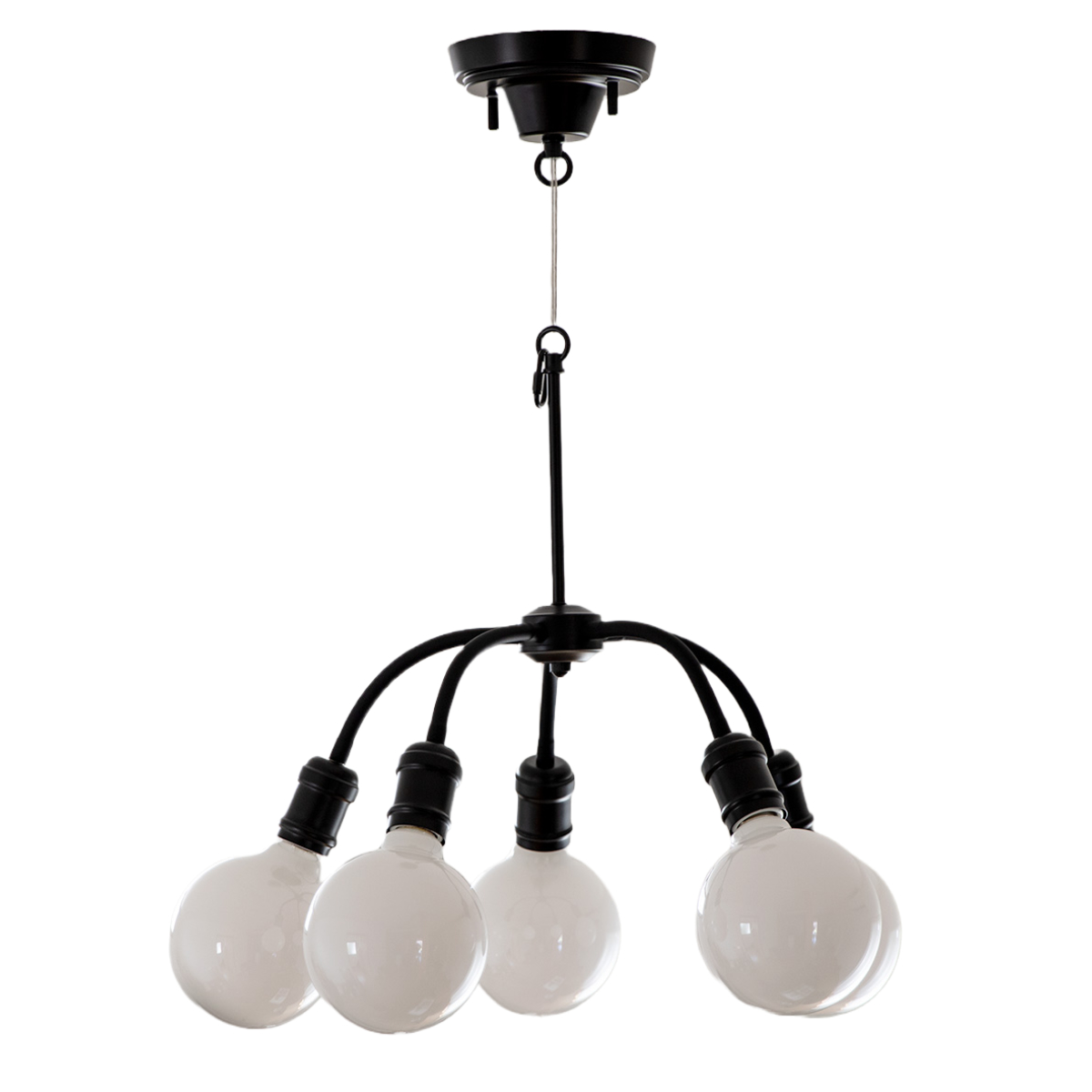 キシマ（KISHIMA） パッロ シャンデリア Black5灯 （ 照明 ライト LED