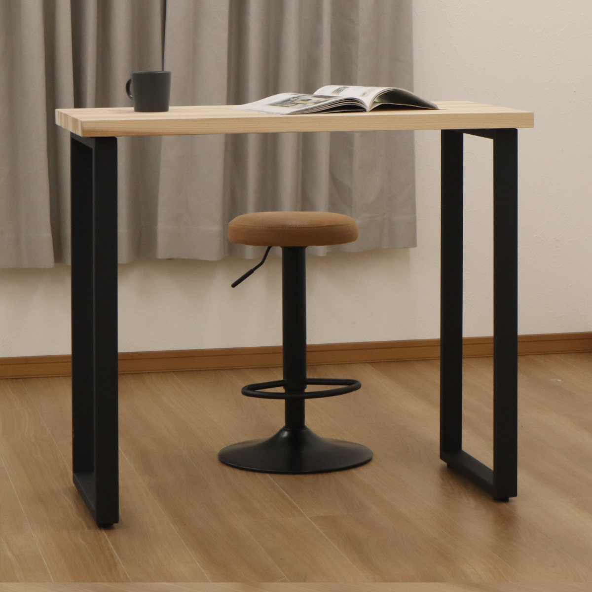 エイ・アイ・エス テーブル脚 2本入り 高さ85cm 台形 カウンター用