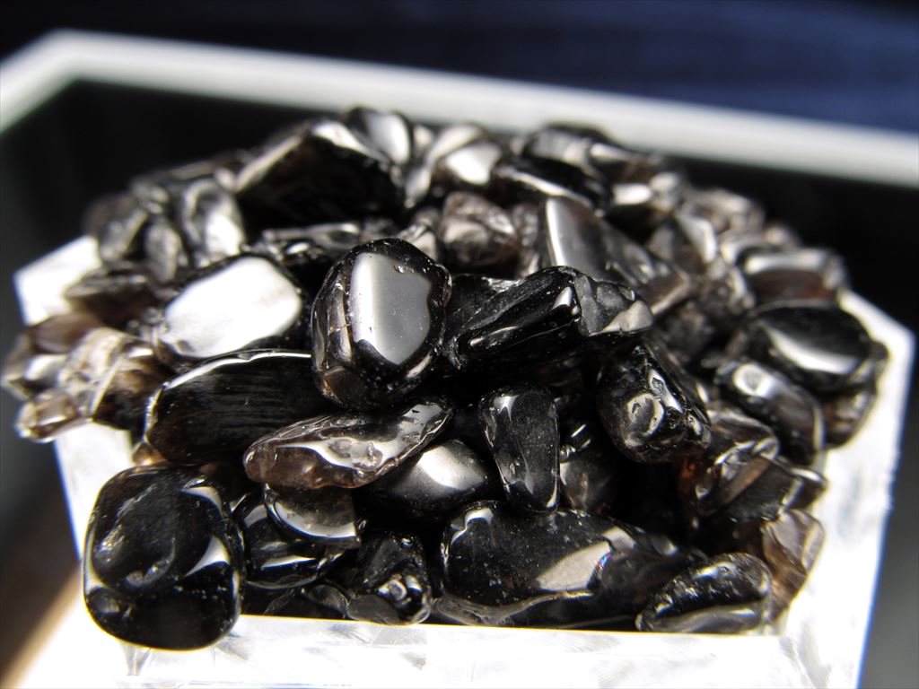 小サイズ 黒水晶 モリオン さざれ 200g 黒 小 約2-12mm チベット産