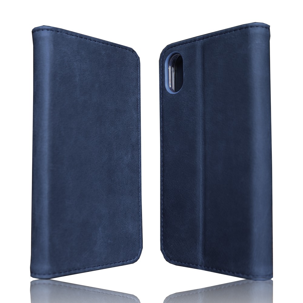 iPhone 蓋ピタ＆画面割れ防止 X XS 本革 ケース 手帳型 スマホケース