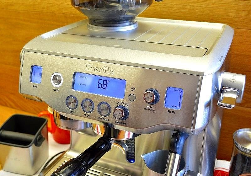 家庭用 エスプレッソマシン ブレビル セミオートマチック 豆挽き付