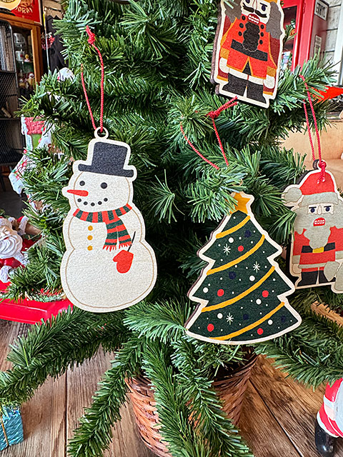 クリスマス ウッドオーナメント （5個セット） □ アメリカン雑貨