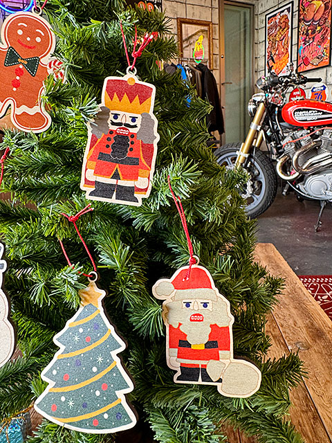 クリスマス ウッドオーナメント （5個セット） □ アメリカン雑貨