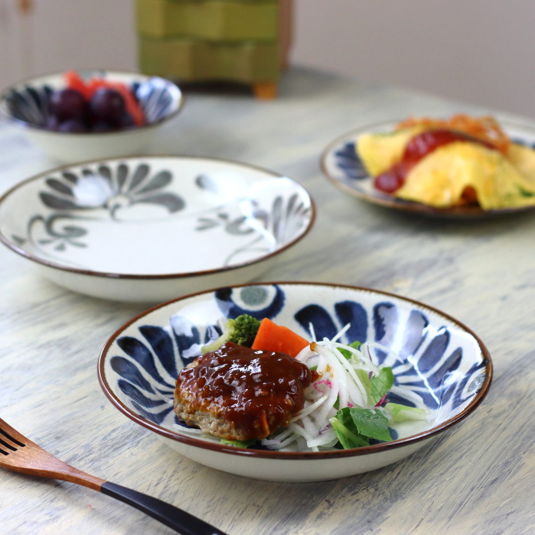 深川製磁 果実模様 ざくろ 皿 カレー皿 スープ皿 パスタ皿 深川 深川製