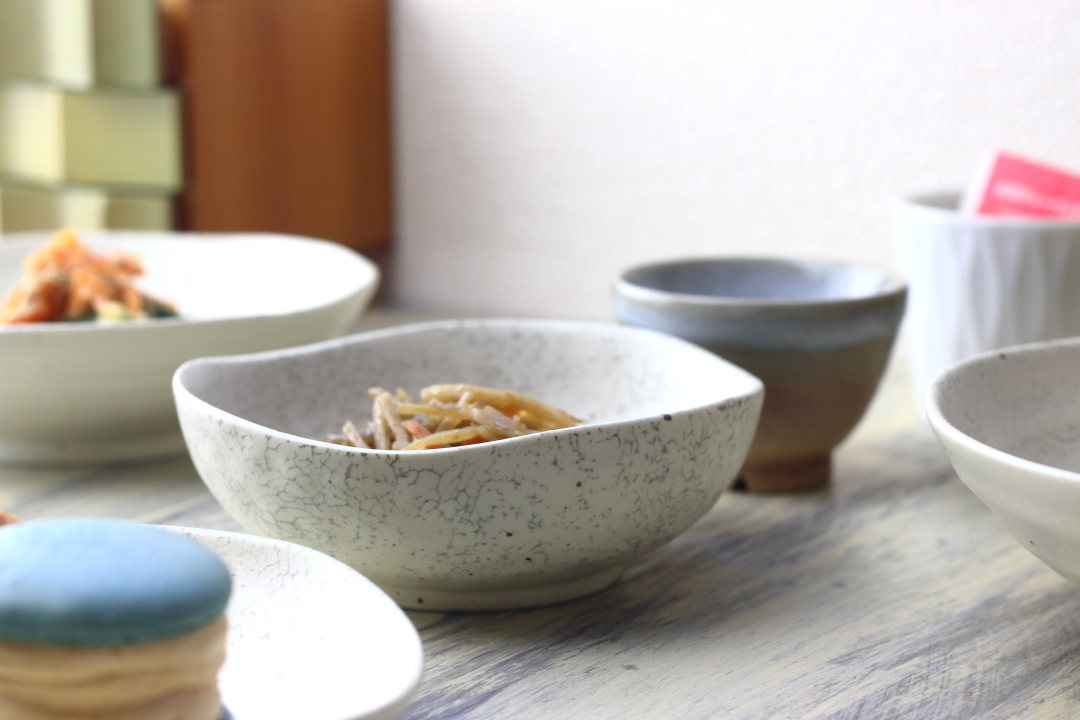 白かいらぎ 中鉢 13.5cm 日本製 美濃焼 三角45鉢 ボール ボウル 小鉢