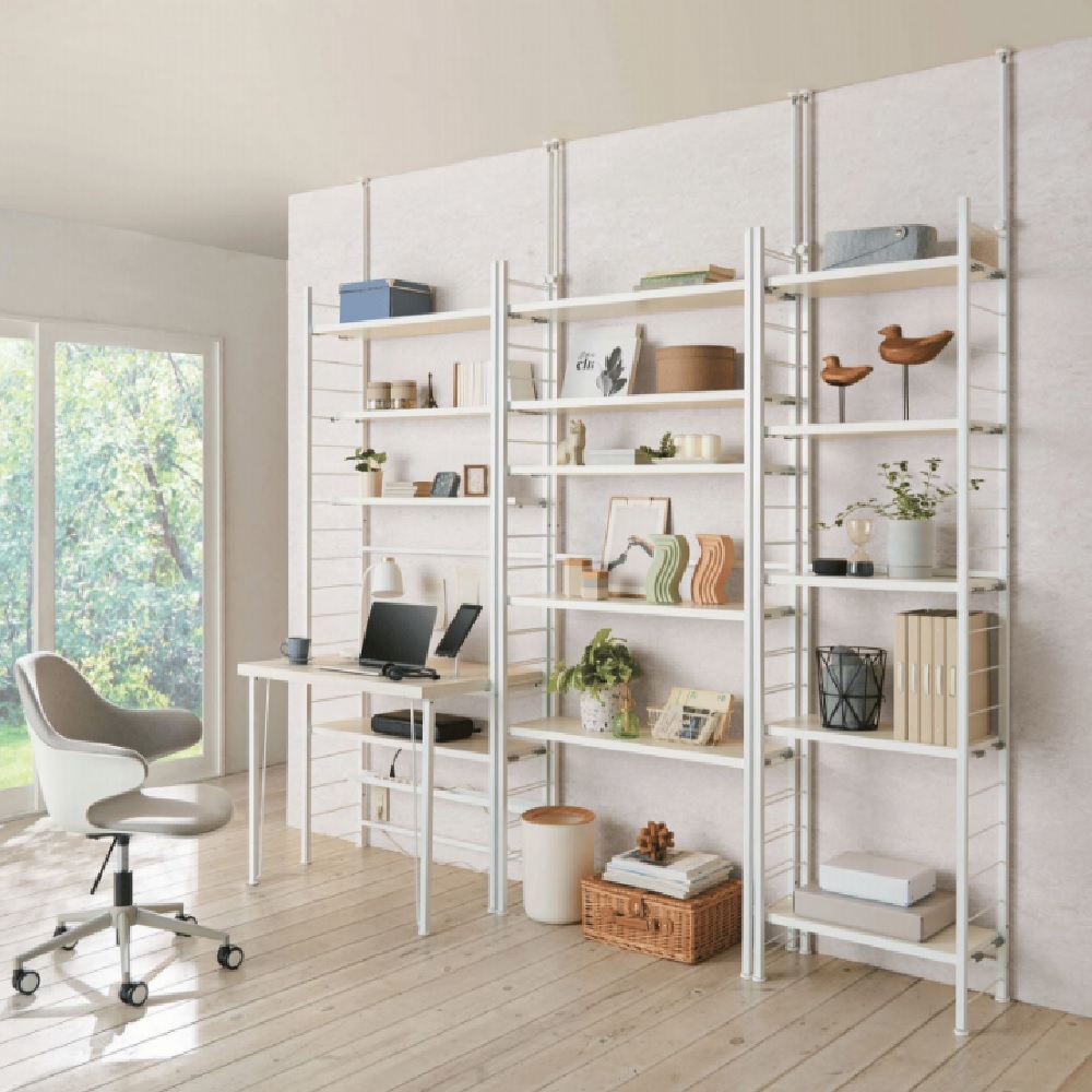 dinos（ディノス） 突っ張り式高さ調節シリーズ シェルフラック 幅90