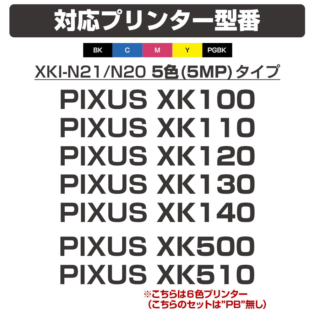 エコインク XKI-N20 PGBK ブラック×1個 顔料 大容量 キャノン canon