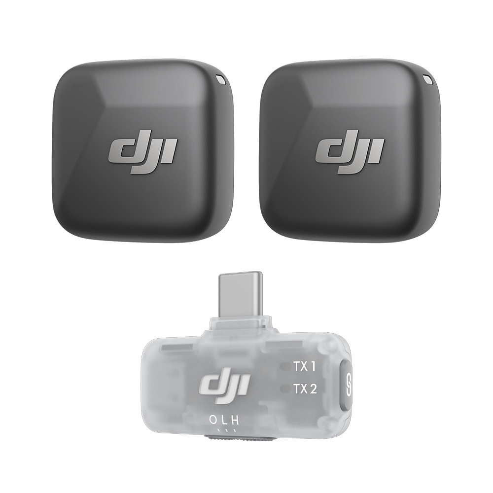 DJI ピンマイク ワイヤレス iphone 風防 DJI Mic Mini（2TX+1Mobile RX