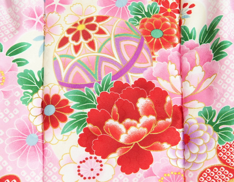 京美 七五三 着物 3歳 女の子 被布セット 京都花ひめブランド 白色地