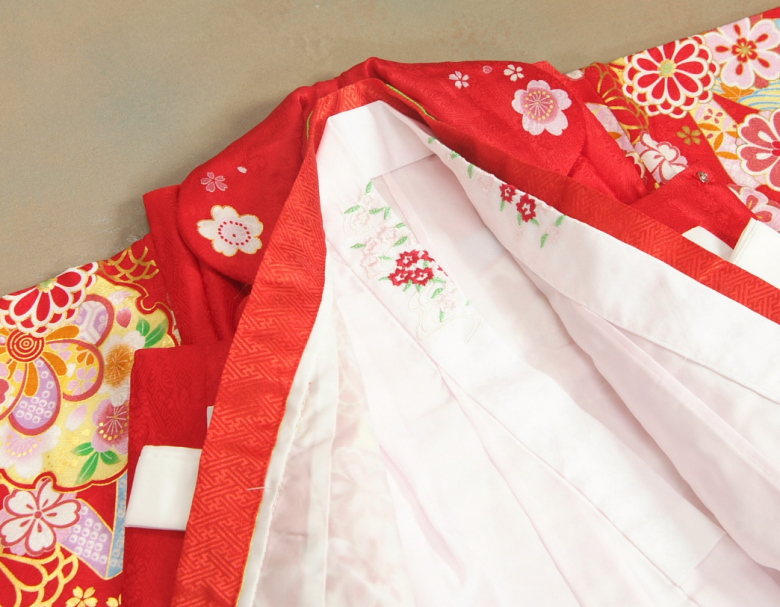 京美 七五三 着物 3歳 絹100％ 正絹 京都花ひめブランド 女の子 被布
