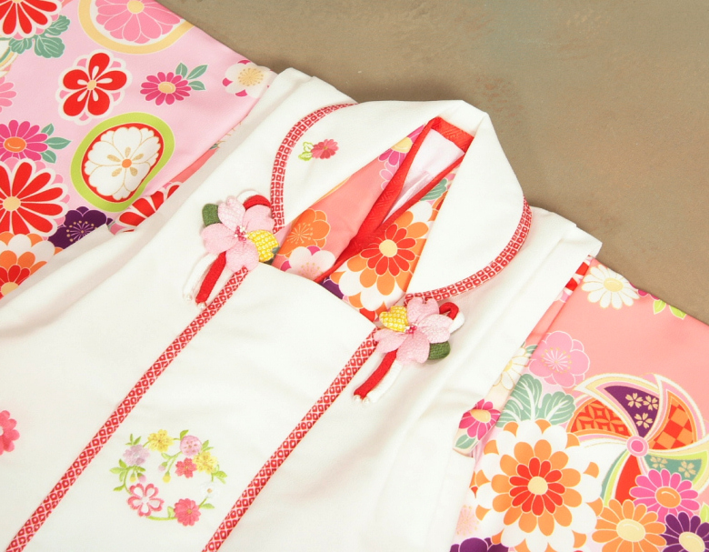 京美 七五三 着物 3歳 女の子 被布セット 京都花ひめブランド 華風車