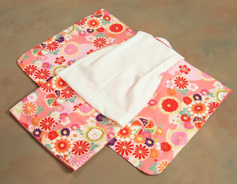 京美 七五三 着物 3歳 女の子 被布セット 京都花ひめブランド 華風車