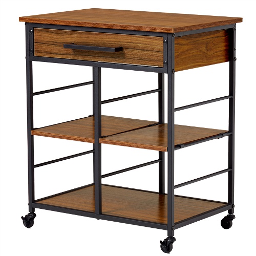 キッチンワゴン 木製 キャスター付き 天板付き キッチン 収納 幅60cm