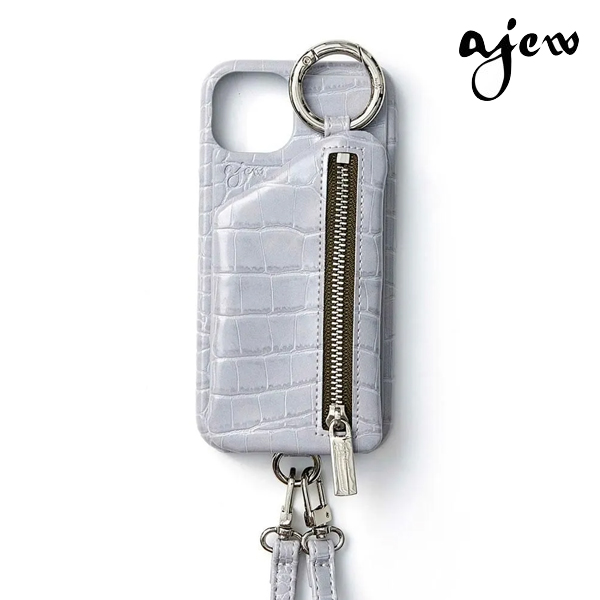 ajew（エジュー） 【iPhone対応】 ajew cadenas croco zipphone case