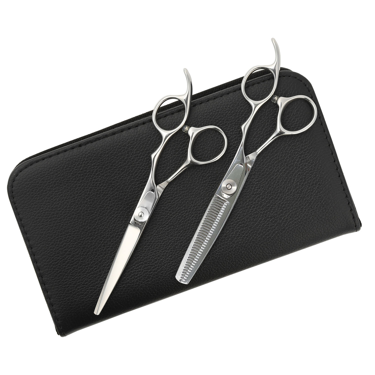 DEEDS 散髪 はさみ すきばさみ 家庭用 2本セット 5.5 6.0インチ 15% 20