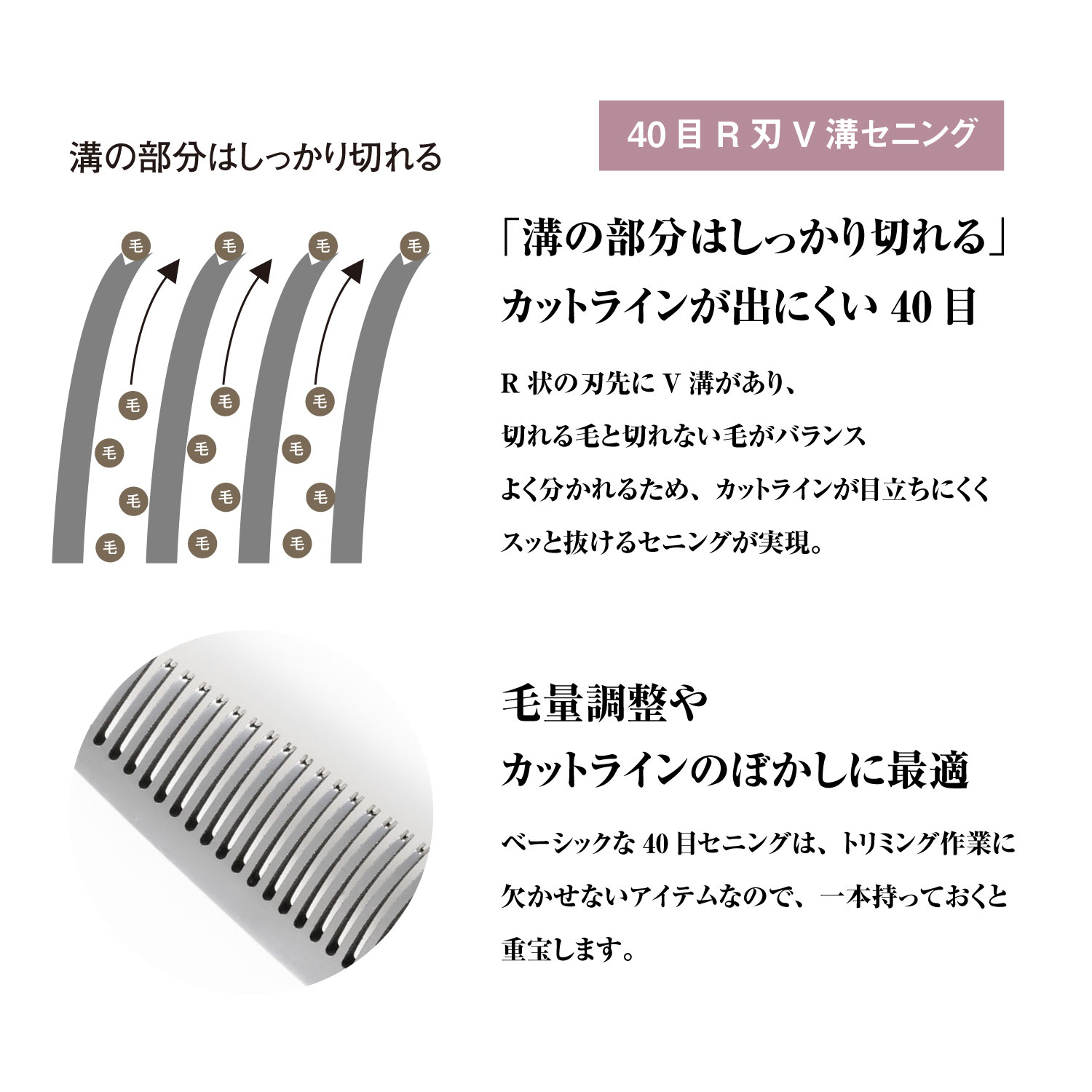 DEEDS トリミング はさみ シザー すきばさみ P9 セニング 6.0インチ 40