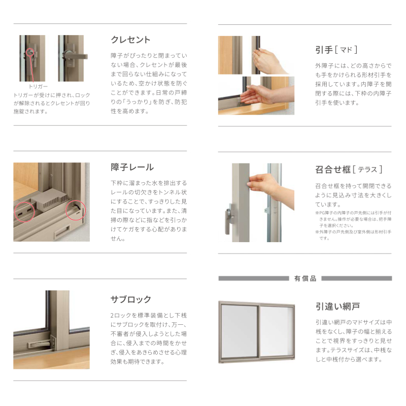 サーモスA 引き違い窓 24322-2(204) W2470×H2245mm テラスサイズ 複層