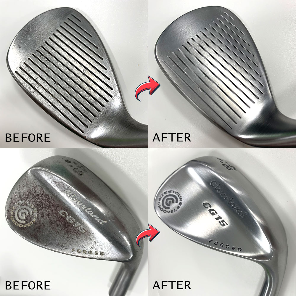 フラット加工 ご使用中の【メッキ有り】クラブを加工します アイアン