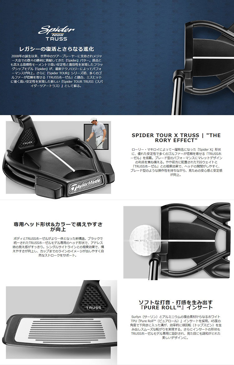 TaylorMade（テーラーメイド） スパイダー ツアー X トラス TM2 パター