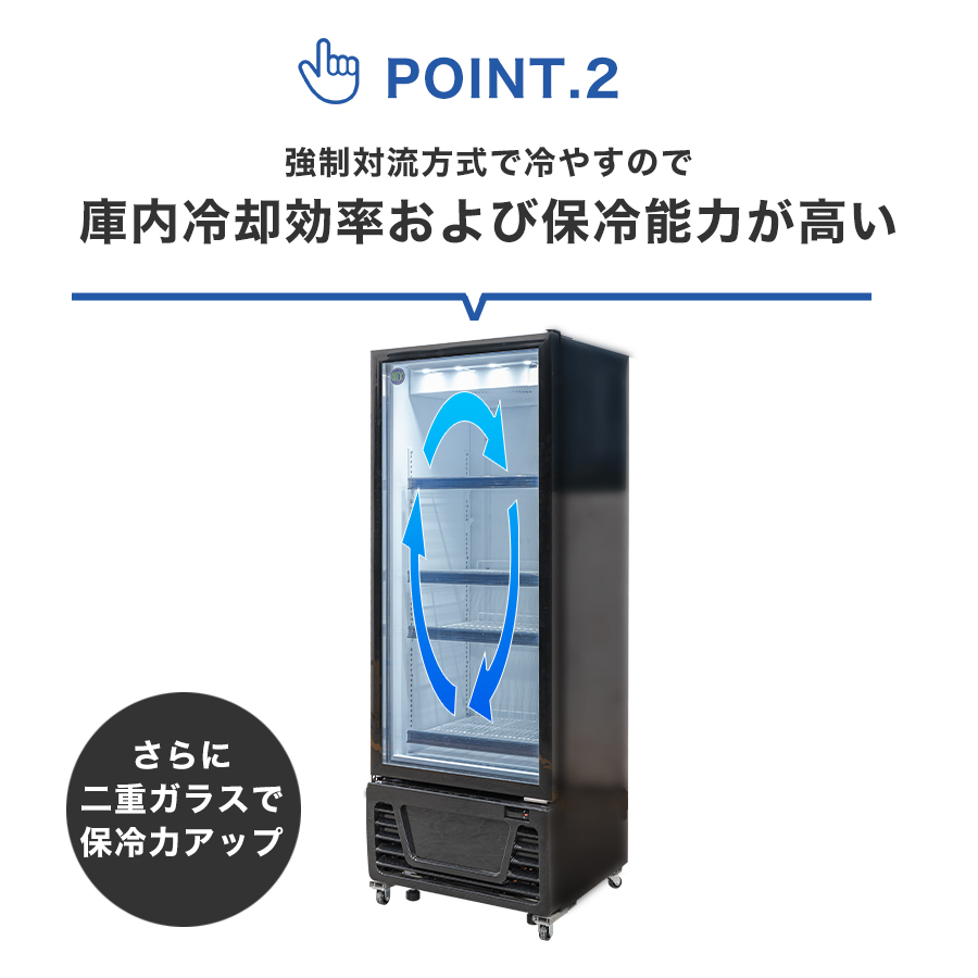 JCM 業務用 JCM RITS-363 タテ型 冷蔵ショーケース 冷蔵庫 保冷庫 LED