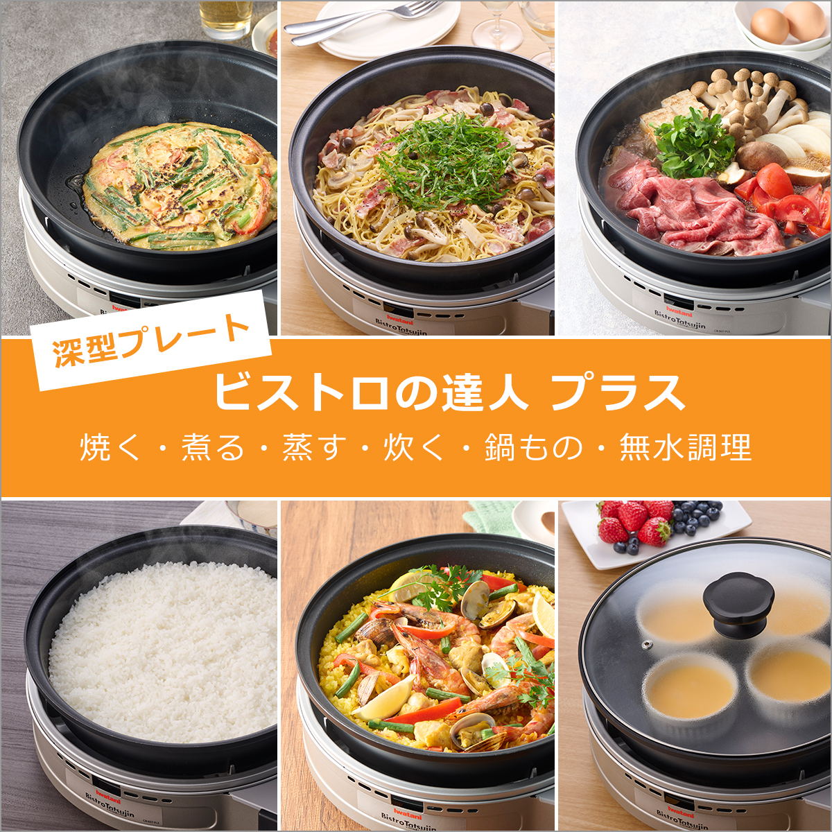 カセットフー イワタニ ビストロの達人プラス カセットガスコンロ 深型