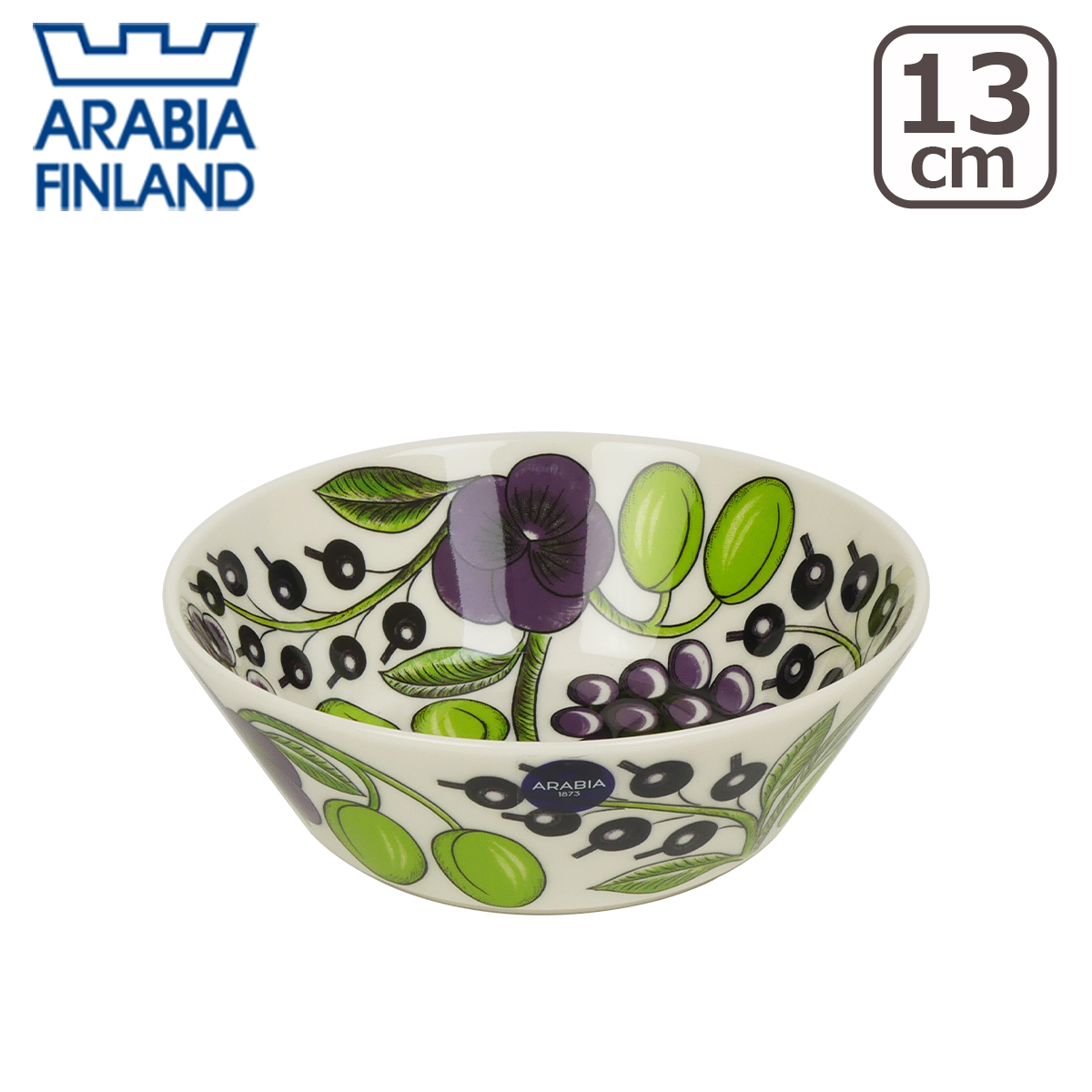 Paratiisi 【並行輸入品】アラビア パラティッシ パープル ボウル 13cm