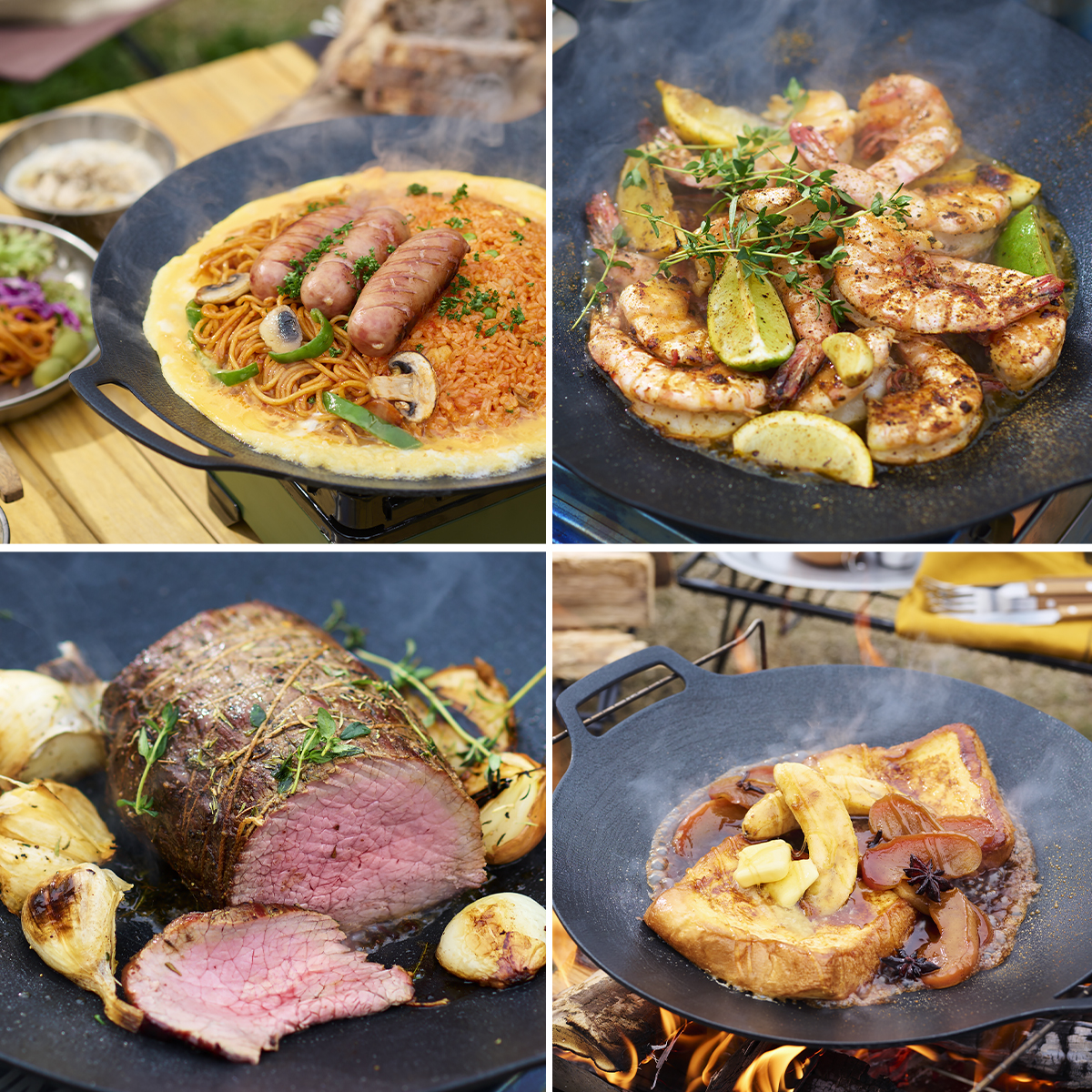 鉄板マルチグリドル JHQ 正規販売店 メーカー保証付き 29cm 深型 4点