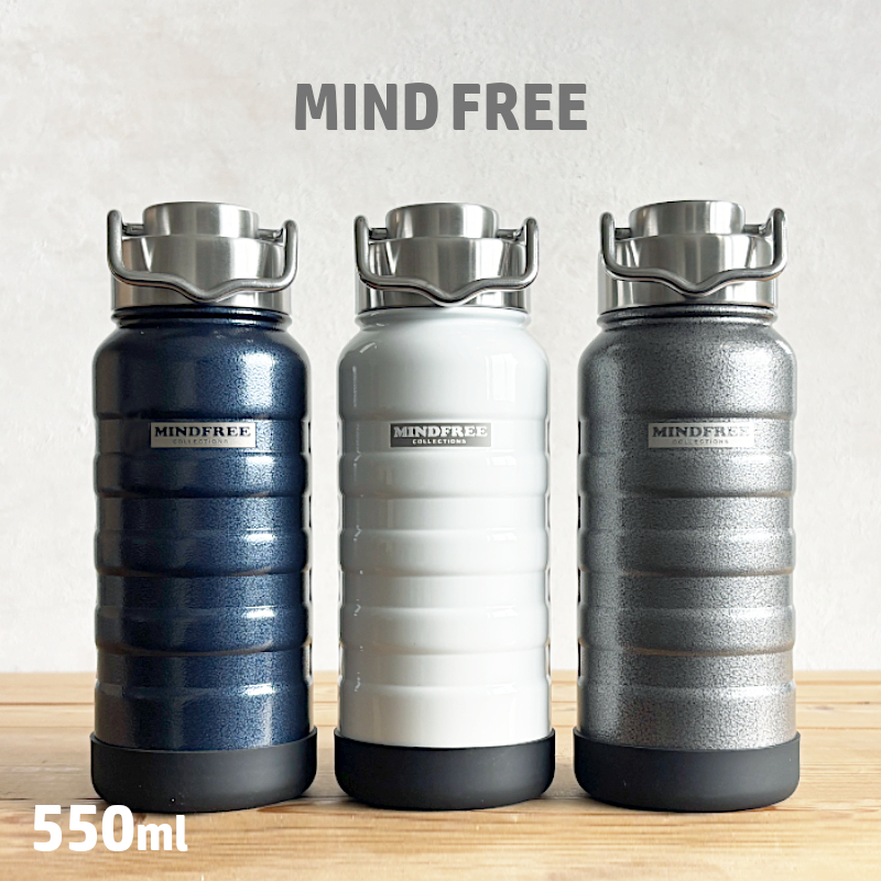 Kakusee（カクセー） 水筒 おしゃれ 550ml NEW MINDFREE 真空二重