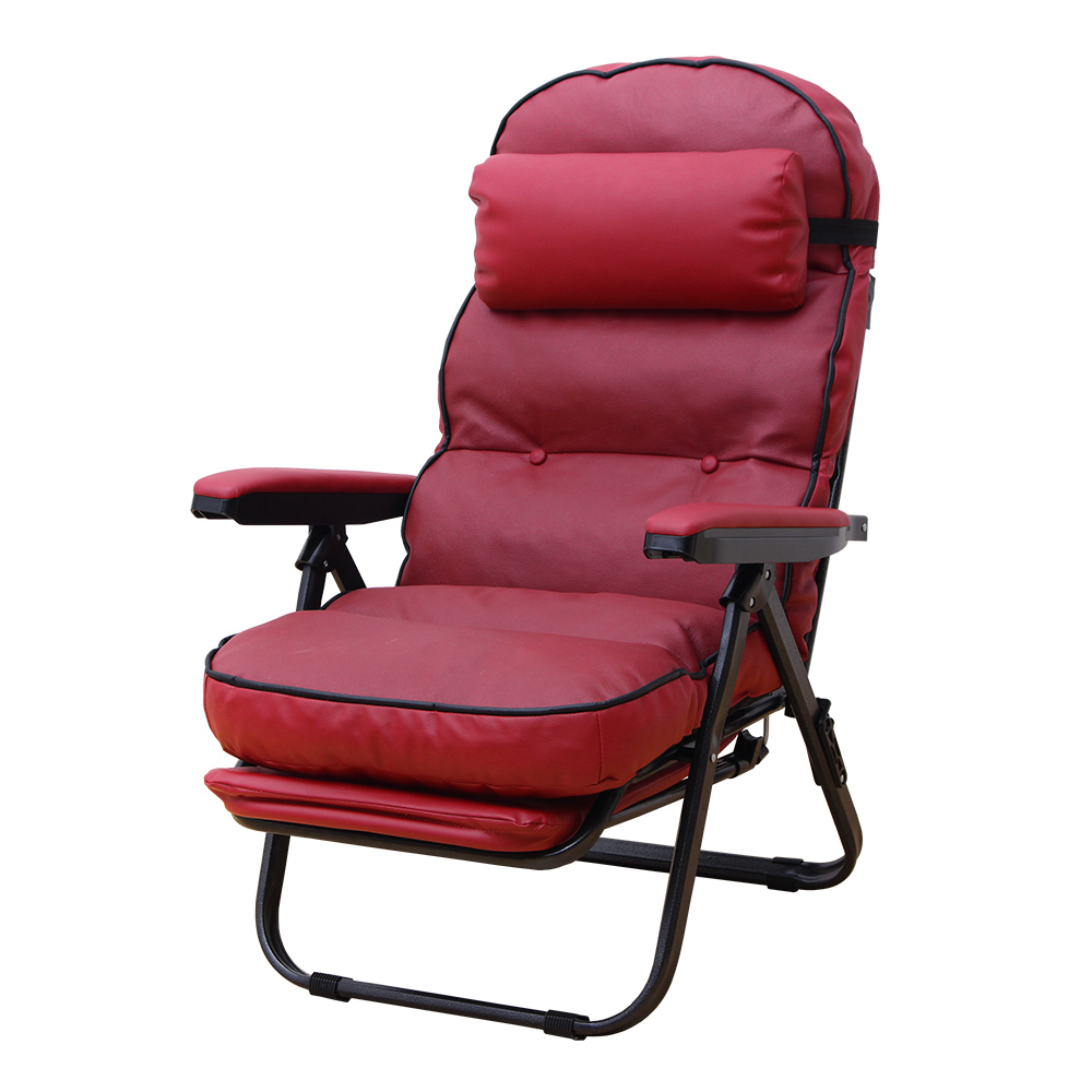 本革 リクライニングチェア フットレストつき 椅子 リラックスチェア