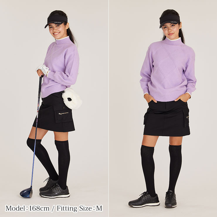 特別価格】後ろポケット付ストレッチカーゴスカート (丈長め