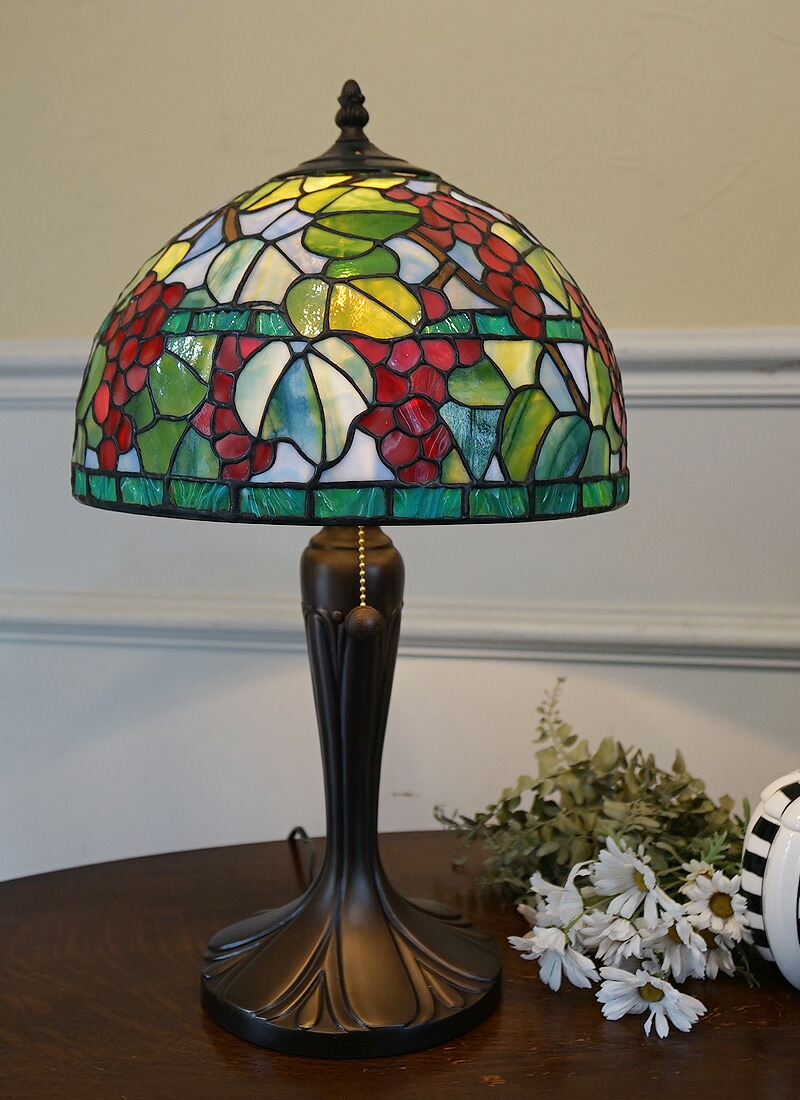 ステンドグラス ランプ 葡萄柄 ブドウ 限定品 シリアルナンバー付