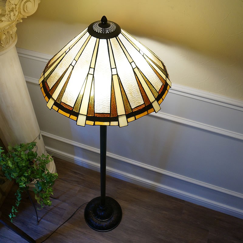 ステンドグラスフロアースタンド 送料無料 ステンドランプ フロア