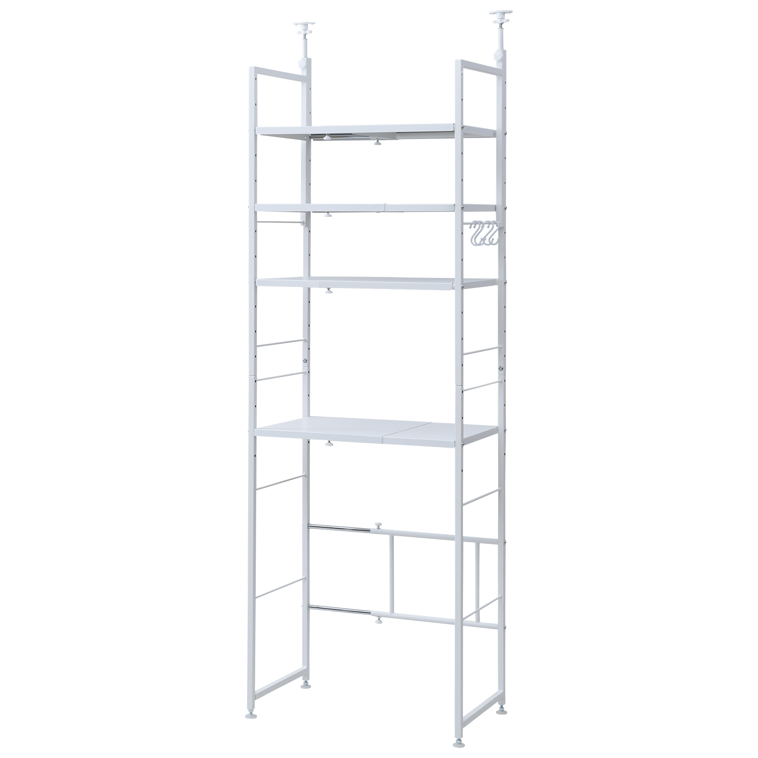 山善（YAMAZEN） キッチンラック 突っ張り ゴミ箱上ラック 幅50 幅79.5