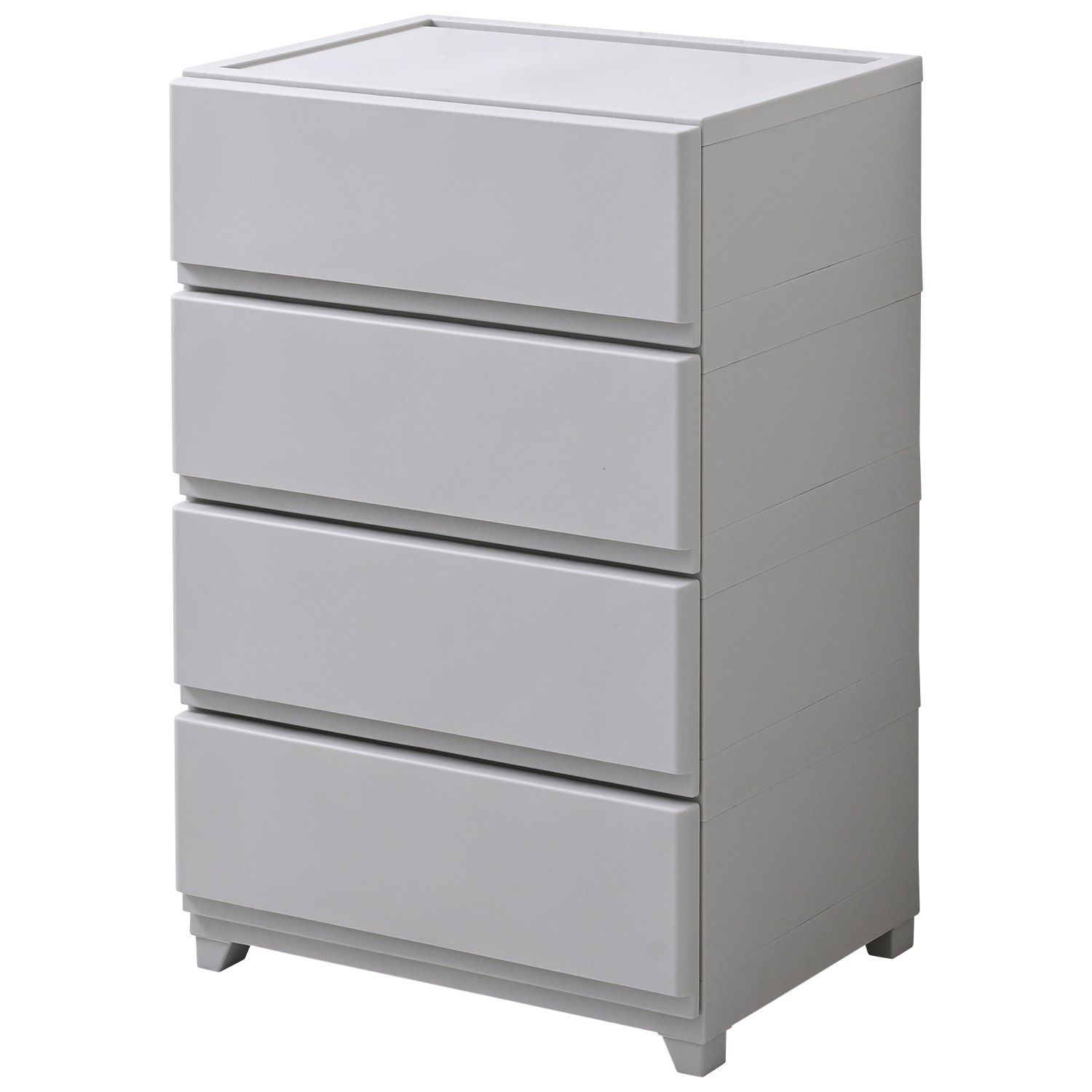 中が透けない 壁付き チェスト ワイド 4段 幅54 日本製 収納ケース