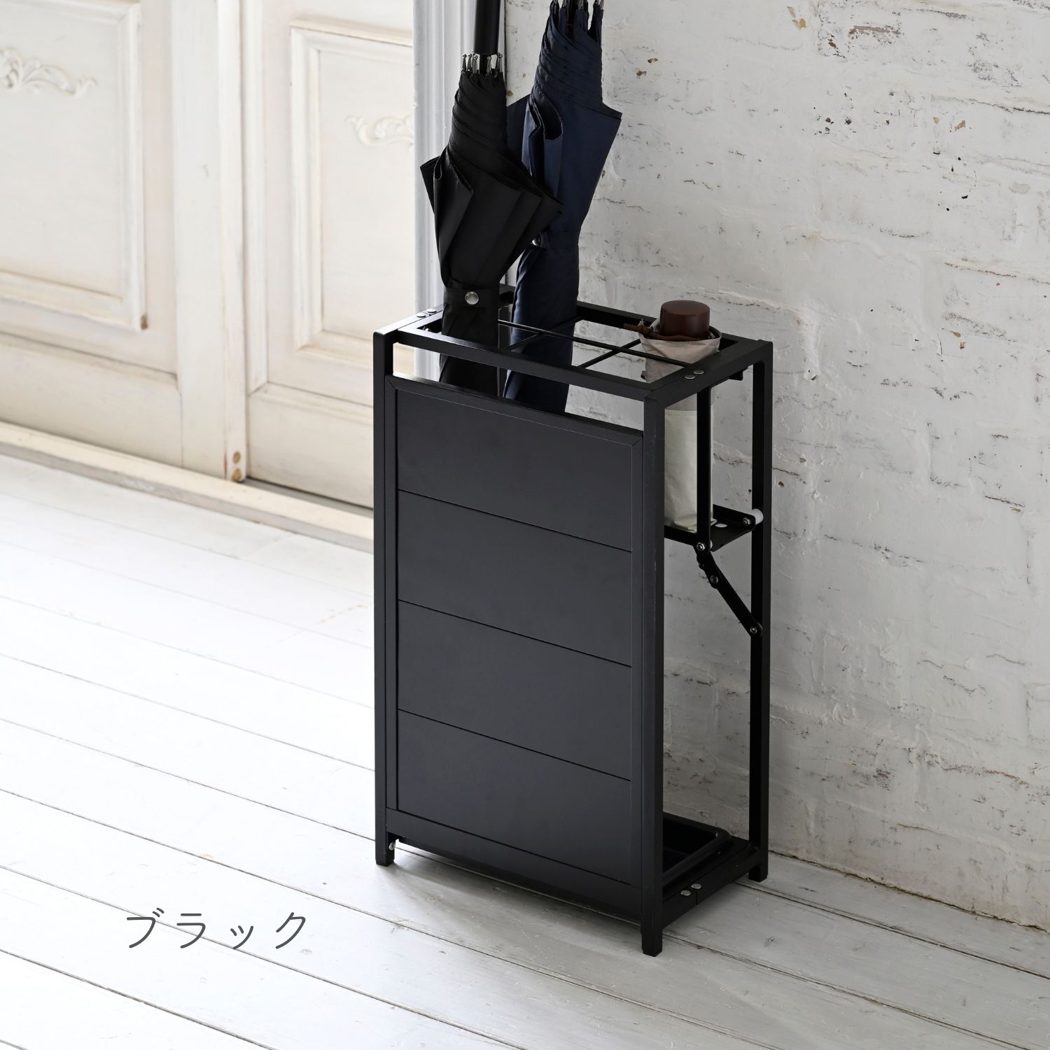 山善（YAMAZEN） ちょっと隠せる 傘立て 傘たて スリム 玄関 収納