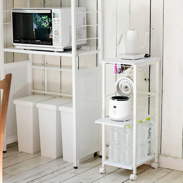 山善（YAMAZEN） ワゴン キッチンワゴン 隙間収納 幅29.5 奥行42 高さ