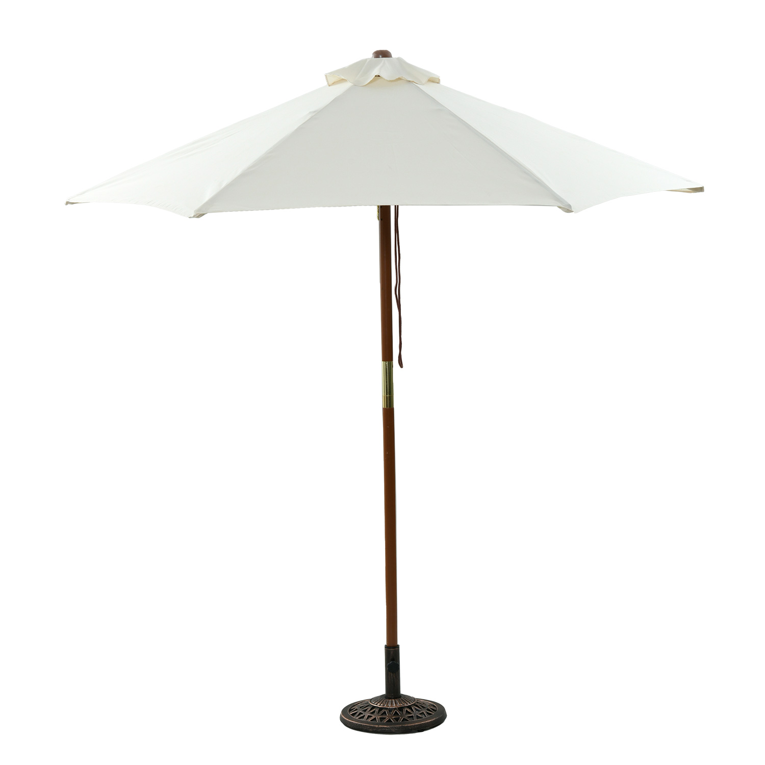 山善（YAMAZEN） ガーデンファニチャー ガーデンパラソル 木製パラソル