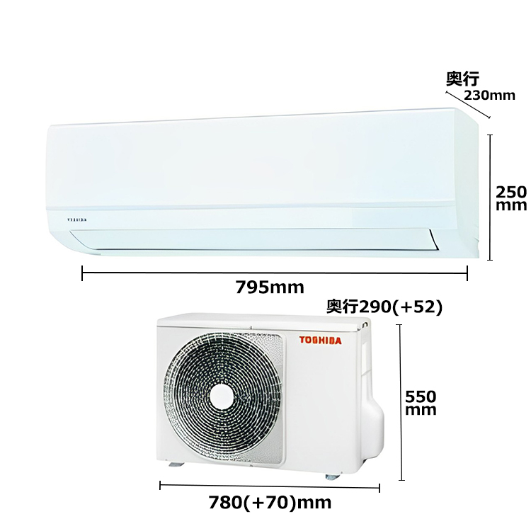 TOSHIBA（東芝） エアコン 主に12畳 2023年 モデル Tシリーズ ホワイト